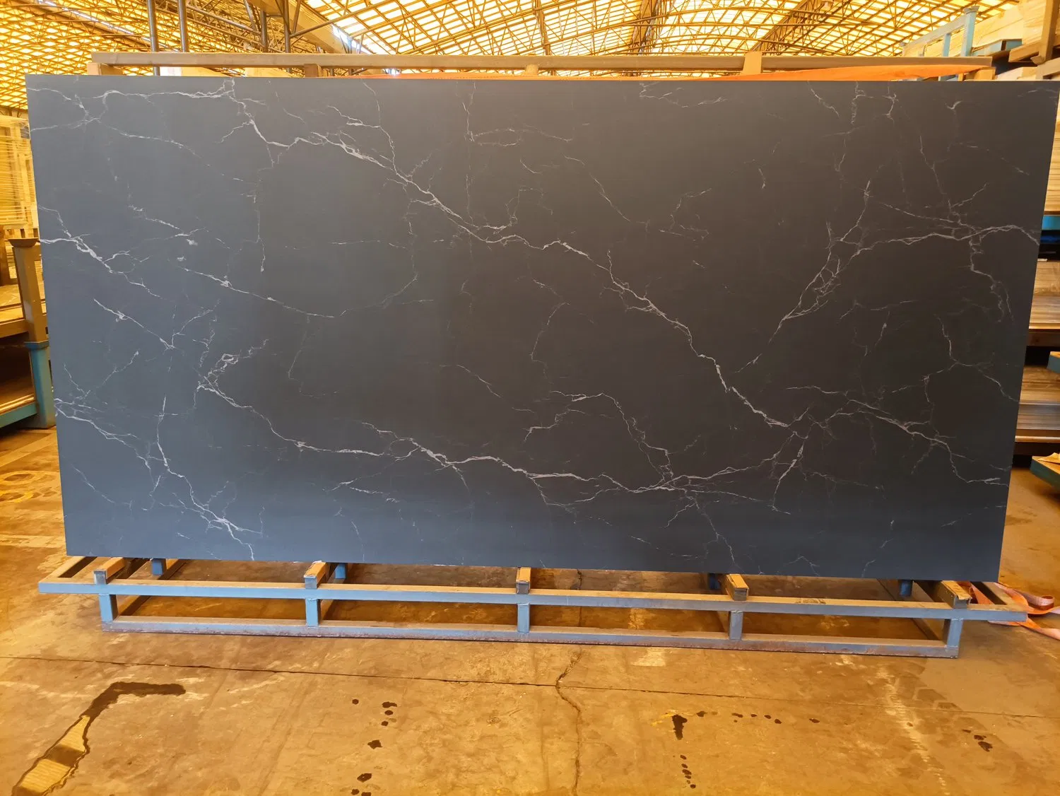 Artificial Grey Marble Design Glazed Ceramic Porcelain Sintered Stone Slab Floor Tiles