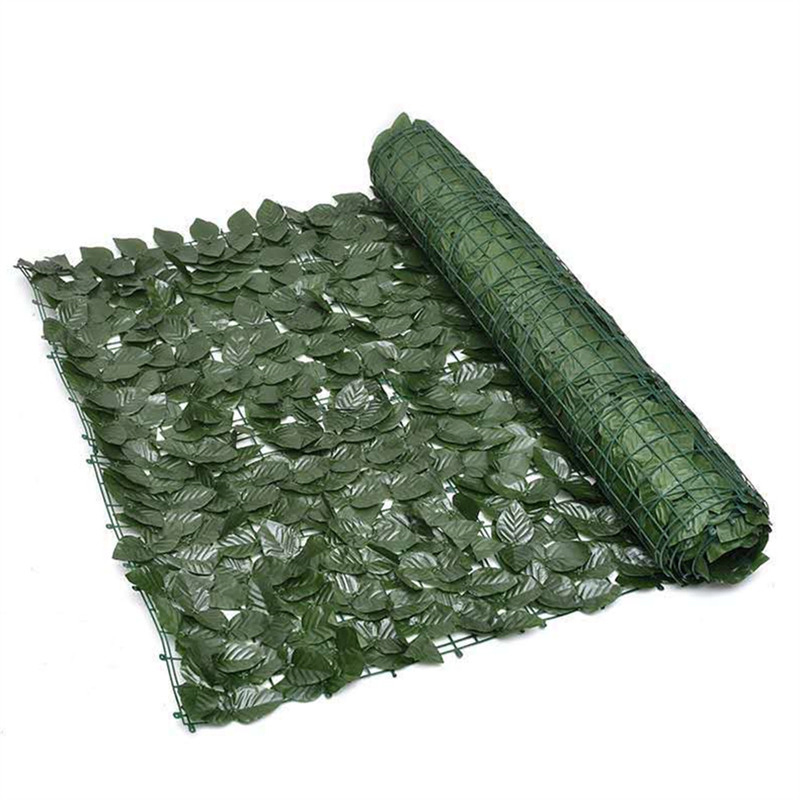 Artificial Flowers Fence Green Privacy Fence Lush Green Artificial Leaf Fence for Outdoor Privacy and Decor