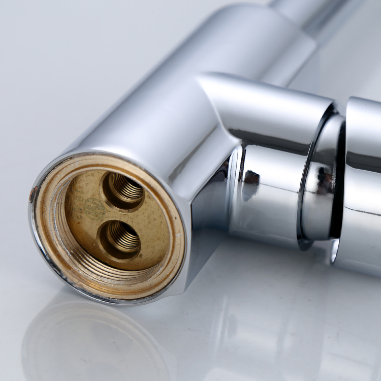 Смеситель для кухни однорычажный, хромированный