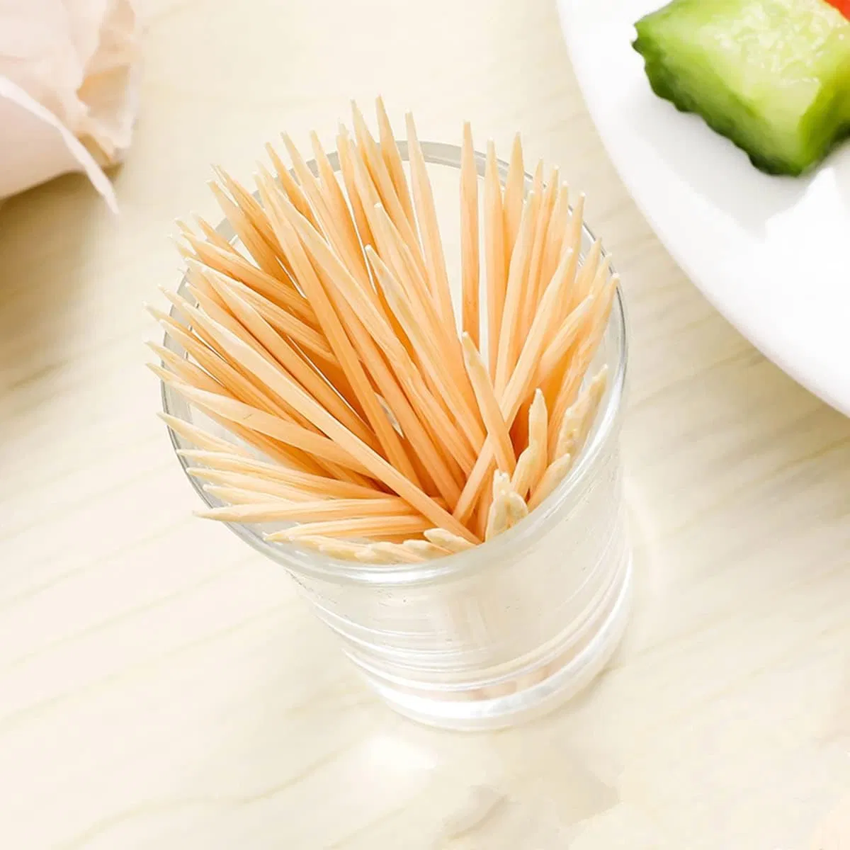 Disposable Cocktail Fruit Toothpicks Wrapped in Paper with Two Tips