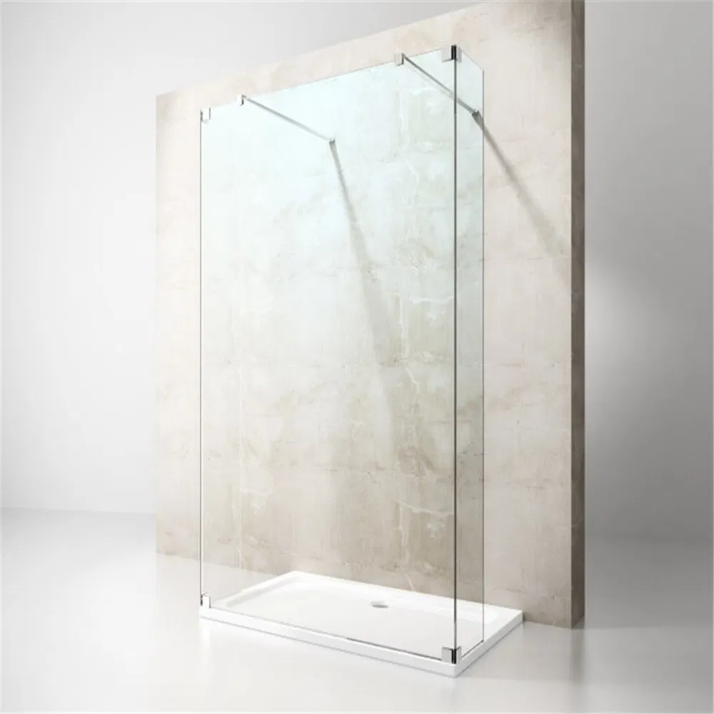 High Quality Simple Shower Enclosure with Stainless Steel Hinge and Towel Bar