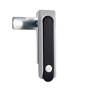 Satin Plated Zinc Alloy Cabinet Door Latch Lock Swing Handle System Panel Lock for Hardware