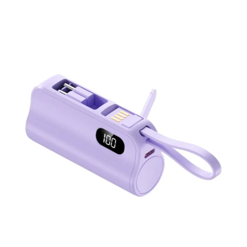 Hot Sale New Dual Plug Portable Mini Capsule Holder Power Bank