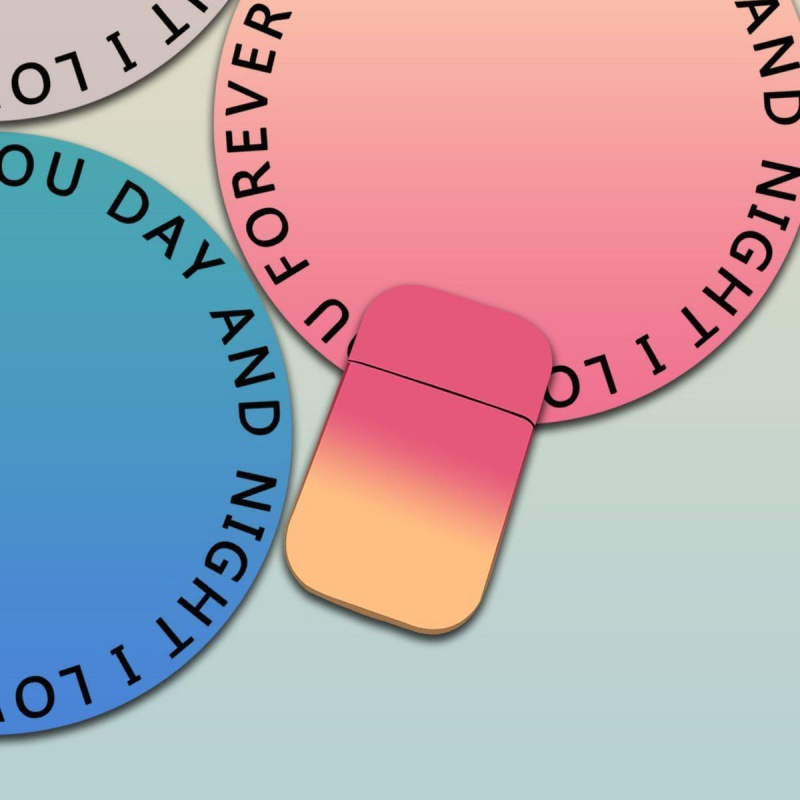 Wholesale Pink Flame Inflatable Lighter Windproof Lighter Metal Gradient Ins Style