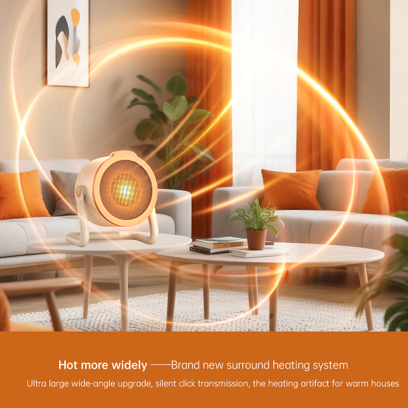 No Noise Adjustable Energy-Saving Rapid Warming Shake Head Wammer Fan Heater