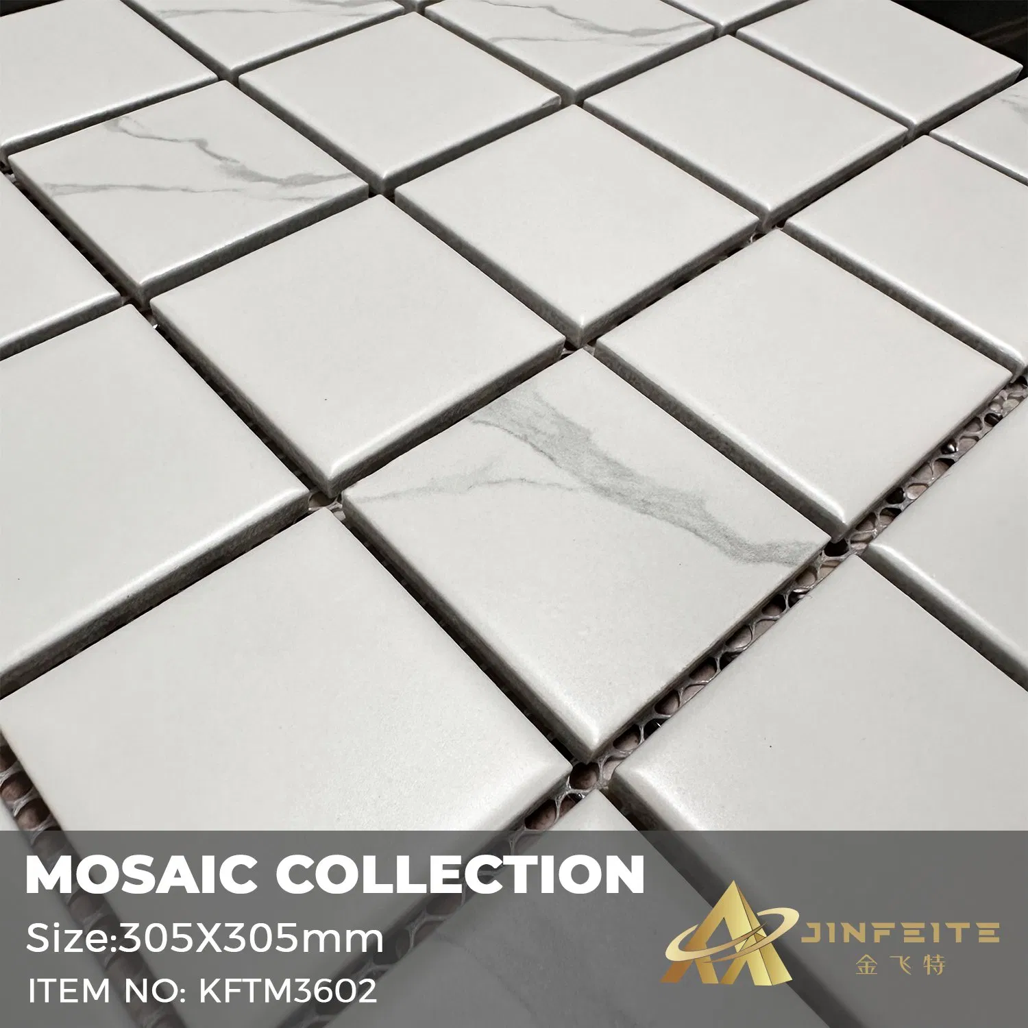 Light Green Classic Design 48*48mm Mosaic with Mesh Back for Swimming Pool