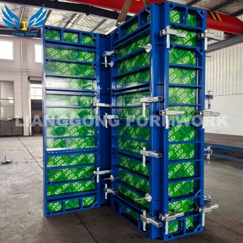 Factory Customized Quality-Assured Cost-Effective Reusable Aluminum Frame Column Wall Formwork for Construction