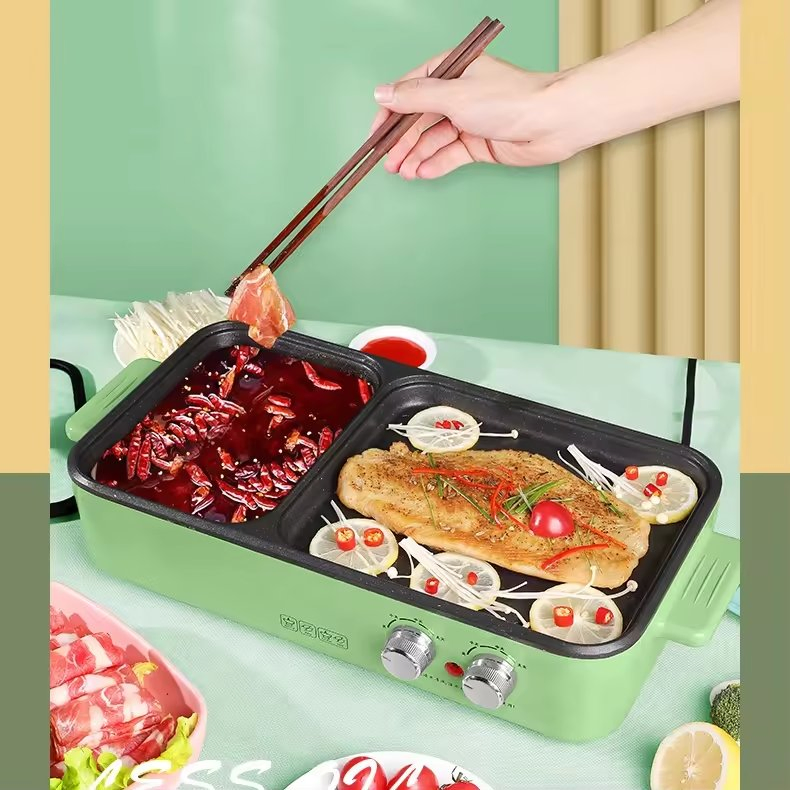 Wholesale Price Hot Pot Grill Smokeless BBQ Grill Korean Household Electric Grill