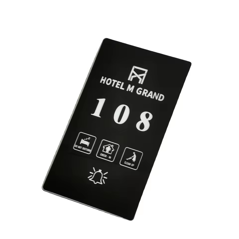 Modern Design Hotel Room Smart Switch System with Dnd Sign Doorplate Enhanced Door Access Control for Hotel Guests