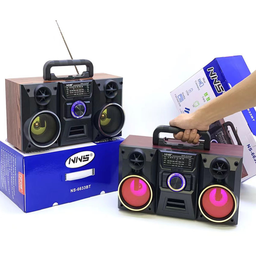 Ретро радио NS-6633BT с Bluetooth и RGB-подсветкой