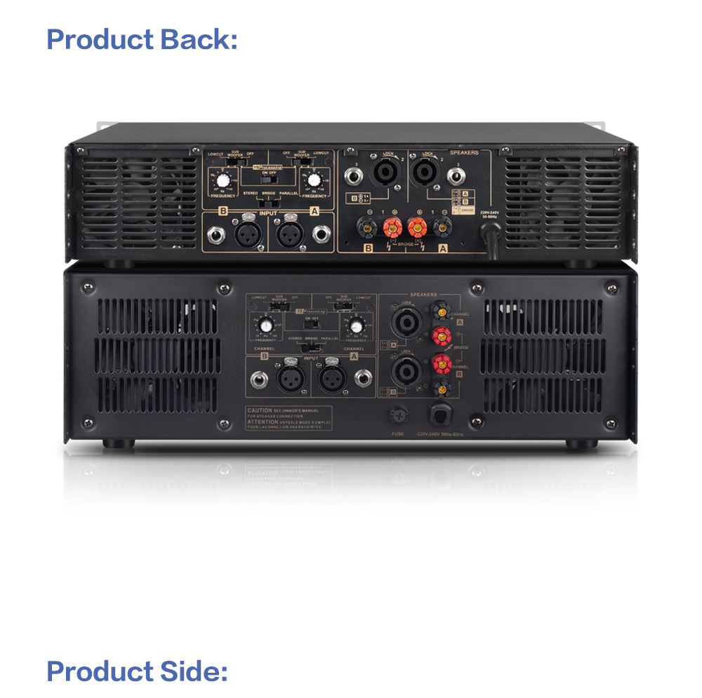 P7000s 600W*2@8ohms Proefessional Audio Power Amplifier for Mini Sound System