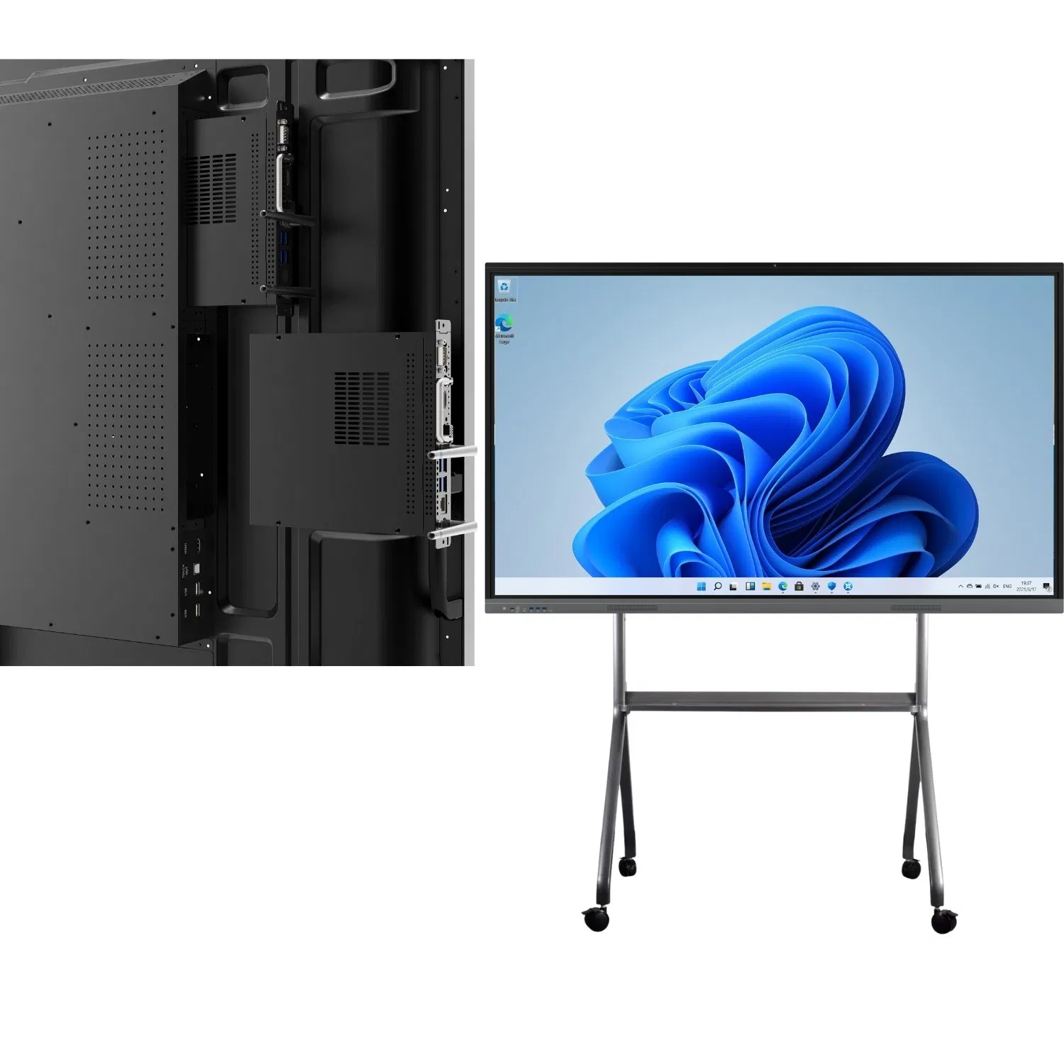 2025 NEW Customize EDLA certified OPS Interactive flat panel display touch monitor dual OPS With CE ROHS FCC