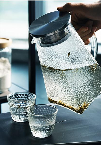 Water Milk Juice Jar Tea Pot High Borosilicate Glass Kettle