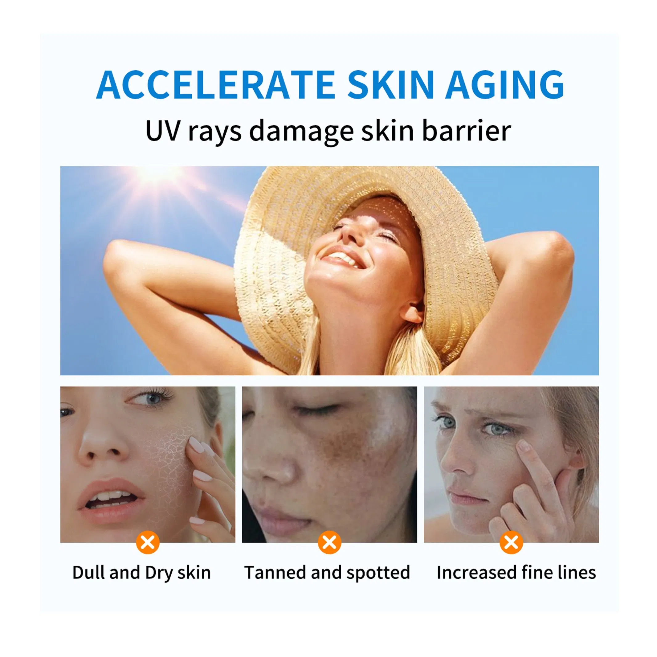 Dr. Davey SPF45 Whitening Sunblock Cream Moisturizing and Refreshing Waterproof