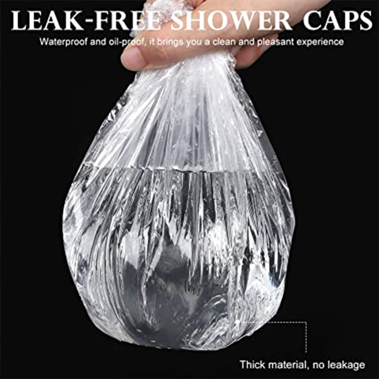 Premium Large Waterproof Plastic Bath Caps for Hair Protection