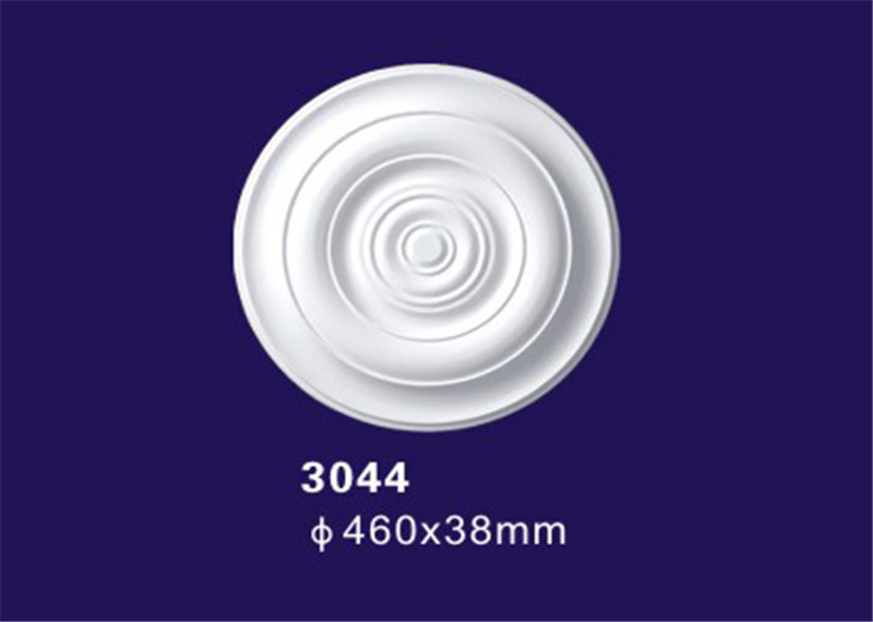 Iridescent PU Polyurethane Ceiling Medallion Rose / Artistic Ceiling for Interior Decoration