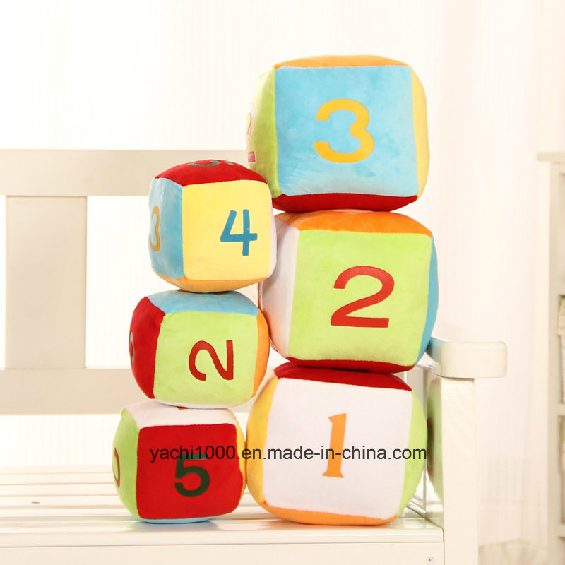 Colorful Stuffed Plush Dice for Kids