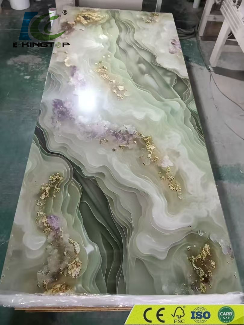 Easy Install Luxury 3D UV PVC Marble Wall Panel/PVC Marble Sheet Board/PVC Wall