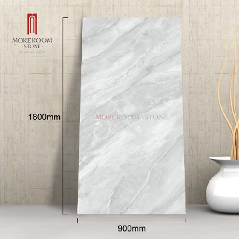 Foshan 900X1800 Full Body Light Grey Large Scale Porcelain Tiles Slabs