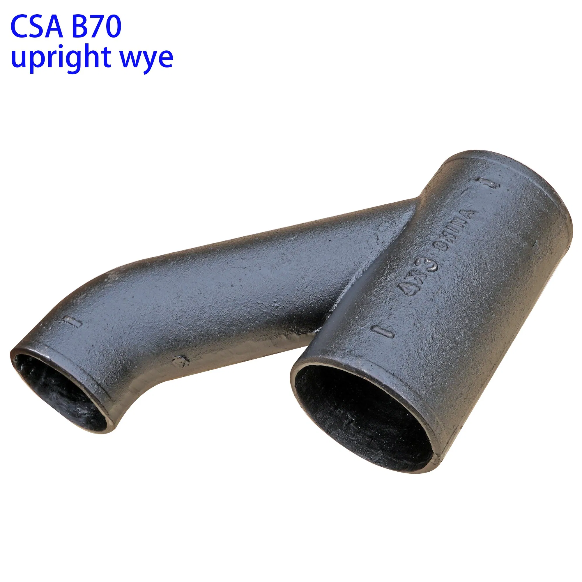 Canadian Standard CSA B70 Cast Iron Fitting Upright Wye