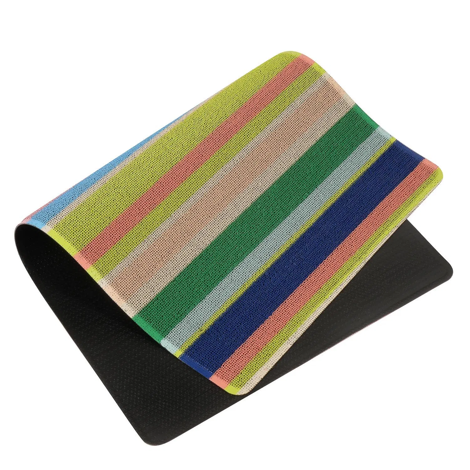 Wholesale Custom Fire Resistant PVC Kitchen Noodles Carpet Non Slip Rubber Backing Coil Floor Door Mats for Home Entrance