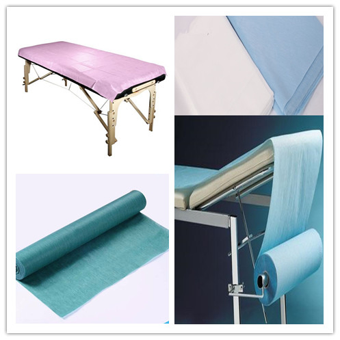 Disposable Hospital Surgical Check Non Woven Bed Sheet in Roll