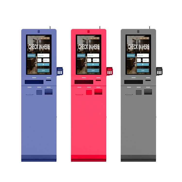 All-in-One Touch Screen Self Check in/Check out Room Card Issue Kiosk Machine for Hotel