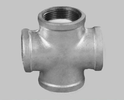 Galvanized Malleable Iron Pipe Fitting Cross