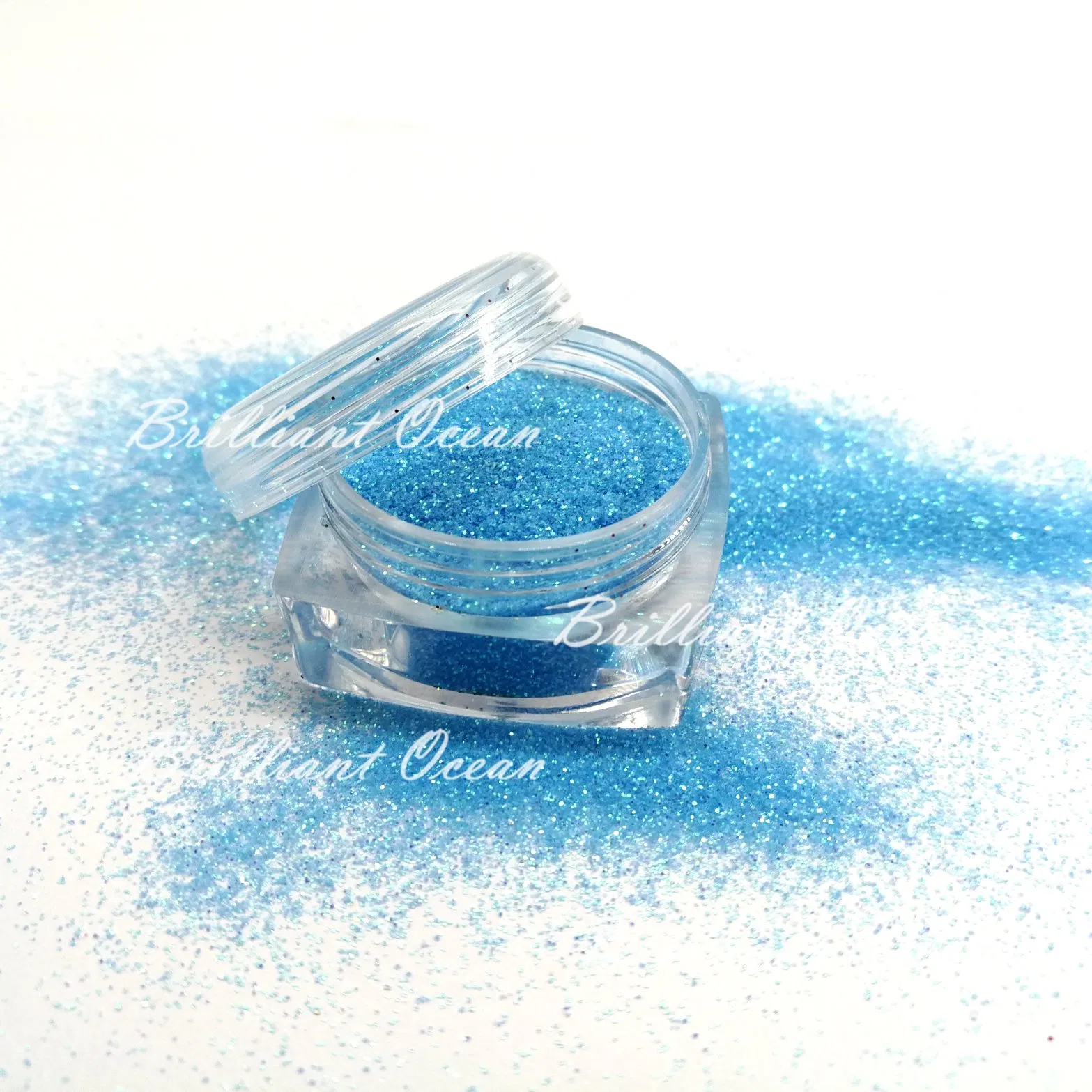 Green Color Nail Powder, Glitter Dust, Glitter Powder