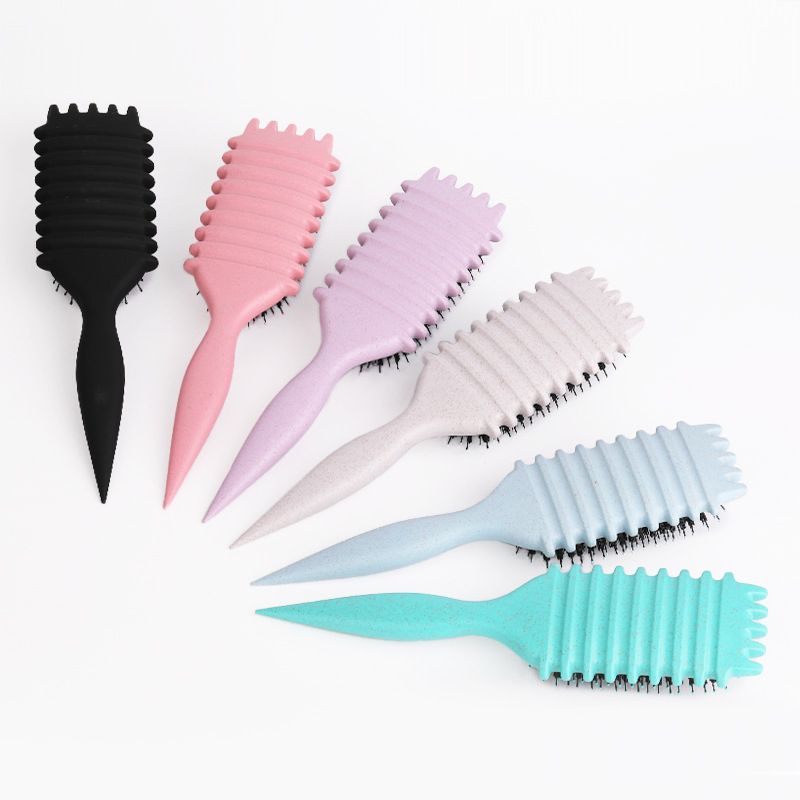 Curl Defining Brush, 2025 Boar Bristle Hair Brush Styling Brush, Curly Hair Brush, Curl Define Styling Brush, Shaping & Defining Curls for Women