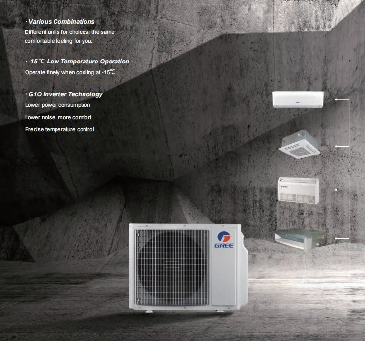 Smart 9000BTU 12000BTU 18000BTU 24000BTU 50Hz Wall Mounted Split Air Conditioner