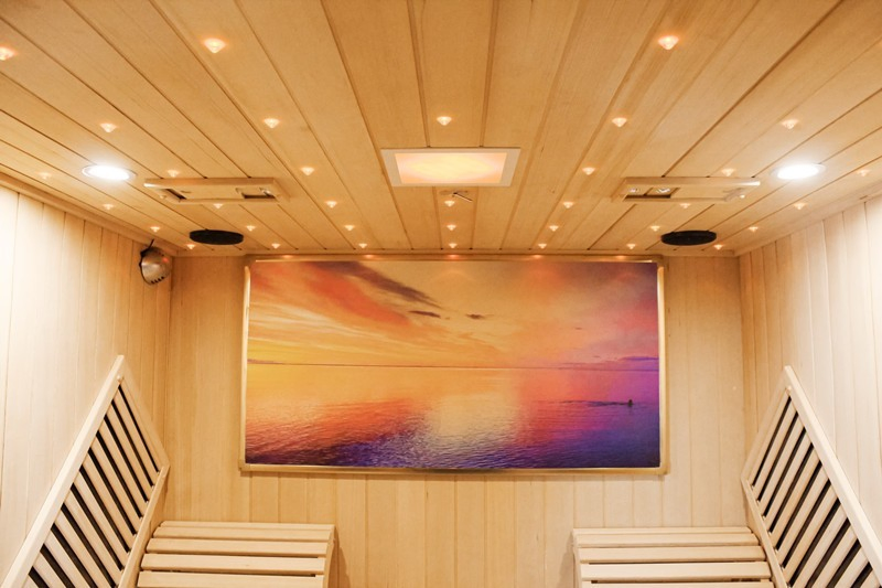 Переносная сауна для дома из дерева с паром