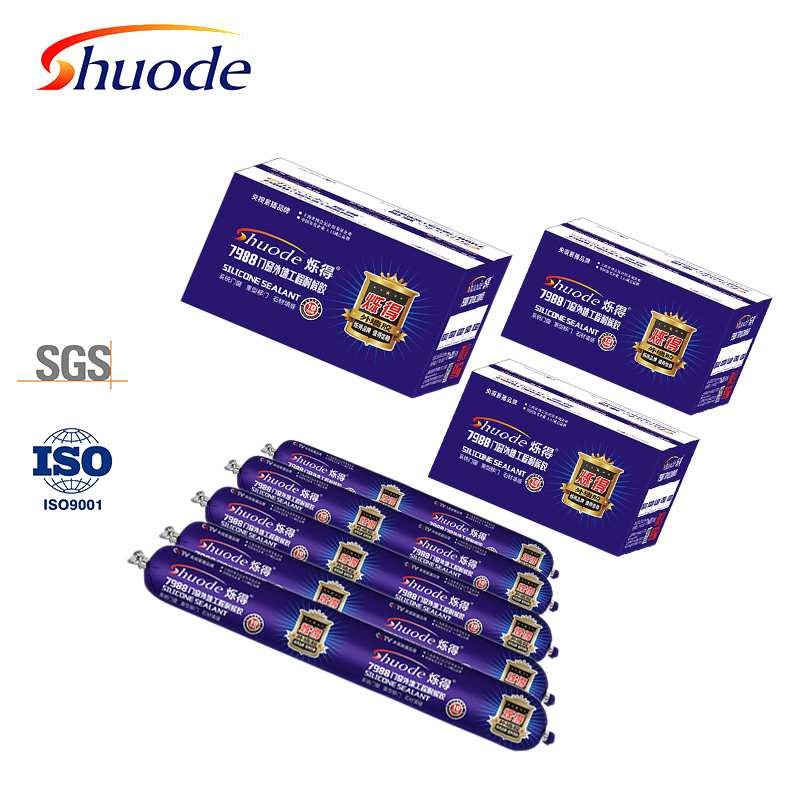 High Viscosity Silicone Sealant for Waterproof Adhesive Needs, Grey