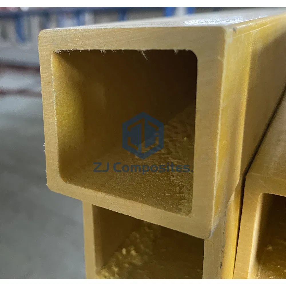 Durable and Corrosion Resistant FRP GRP Fiberglass Square Tube for Construction