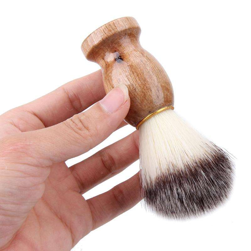 Mens Shaving Beard Brush Badger Hair Shaving Wooden Handle Facial Cleansing Utensils High Quality Professional Salon Tools Safety Razor Brush