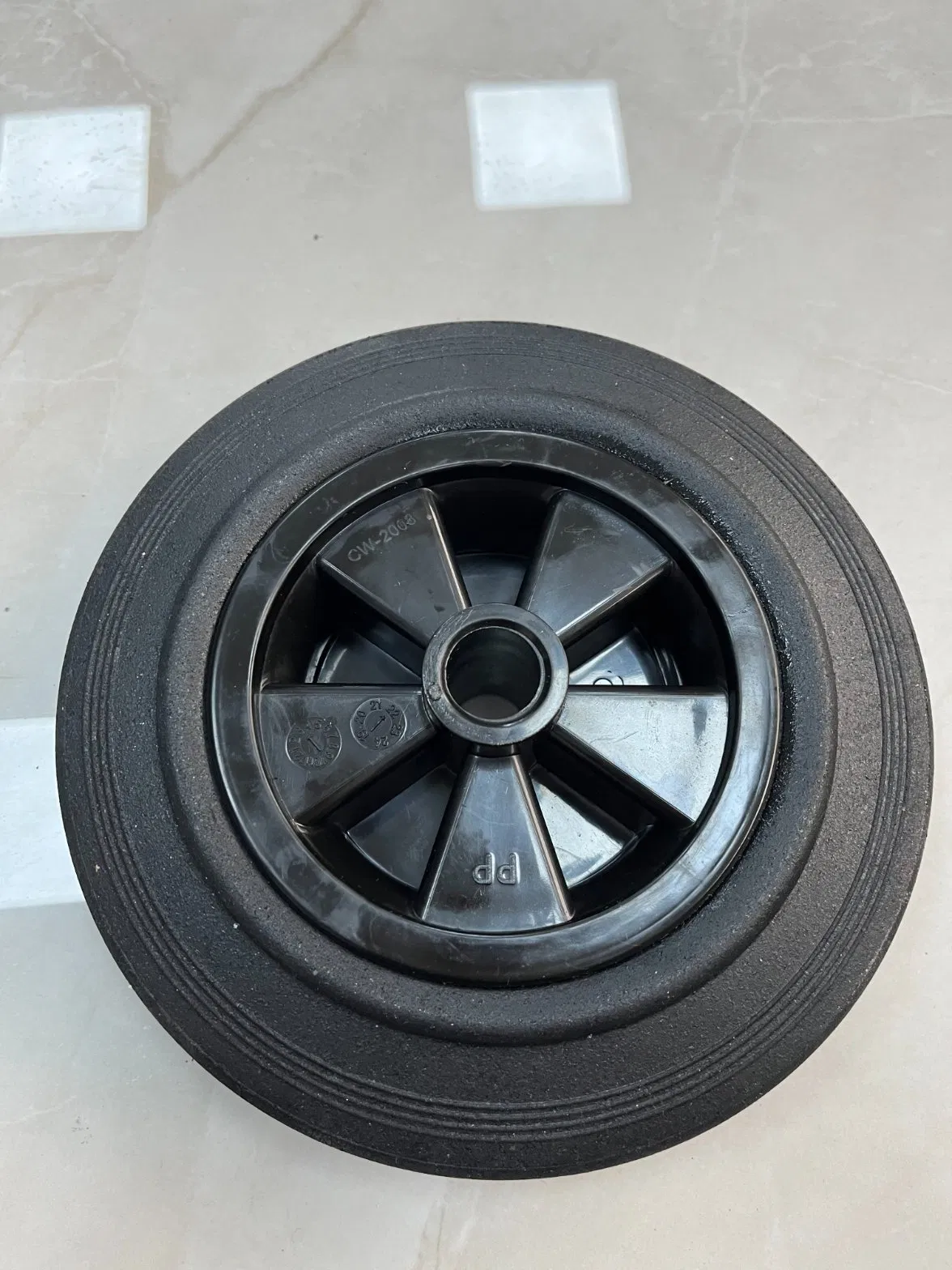 100-200mm Plastic Core Trash Garbage Can Dustbin Wheel Single