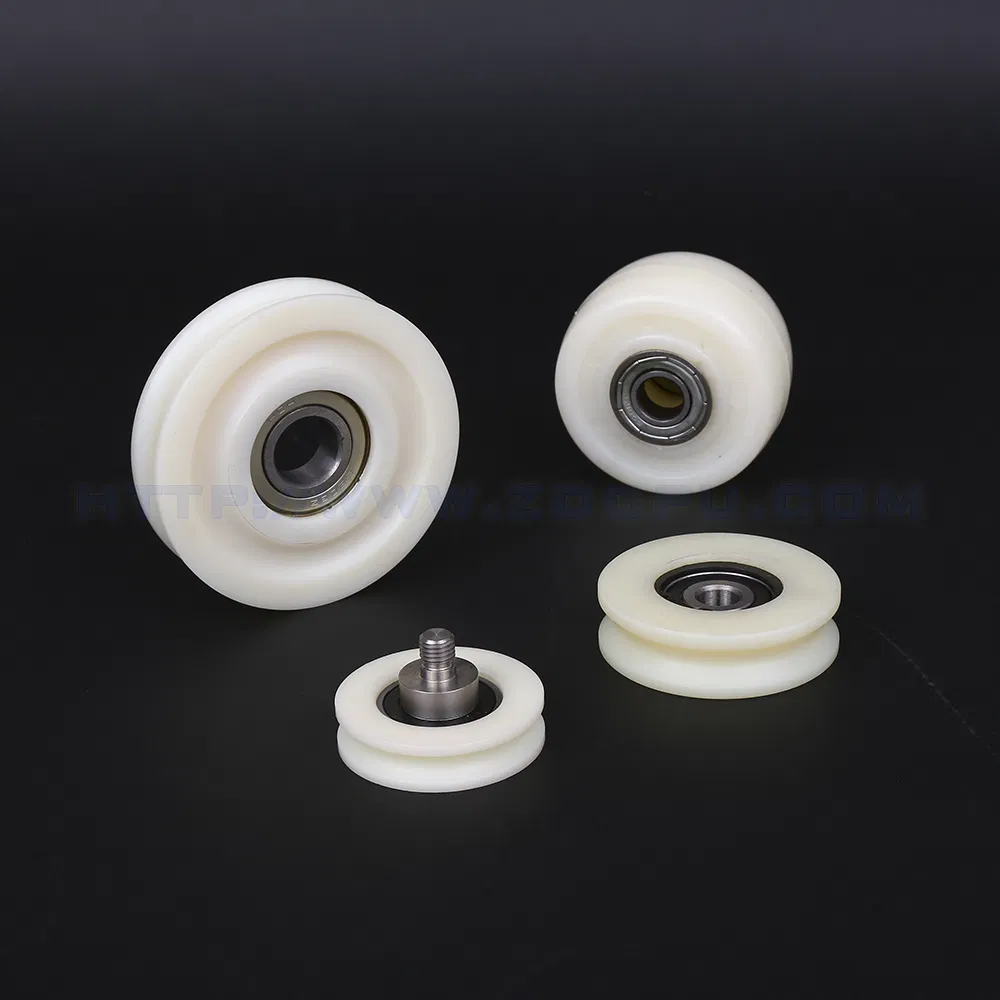 Custom U Groove POM Nylon Plastic Sliding Door/Window Rollers Pulley Wheel