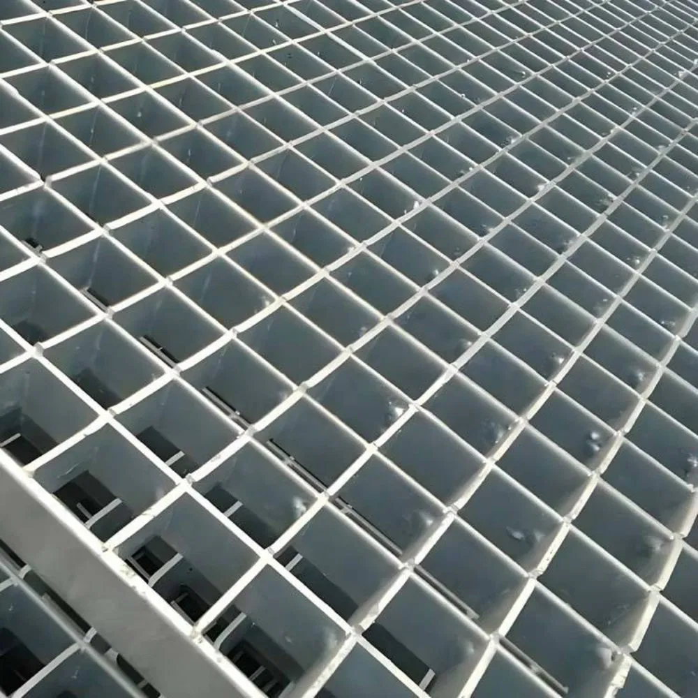 Heavy Duty Galvanized Steel Welded Serrated Anti-Slip Trench Cover Floor Bar Grating