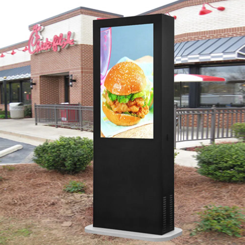 Уличный сенсорный дисплей 55 дюймов для цифровых вывесок
