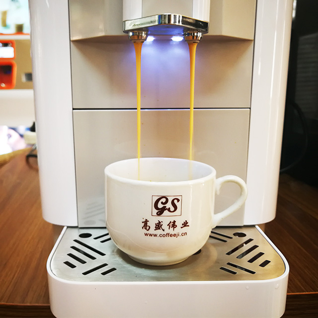 Factory Bean to Cup Coffee Machine White Color Coffee Brewer Italian Design