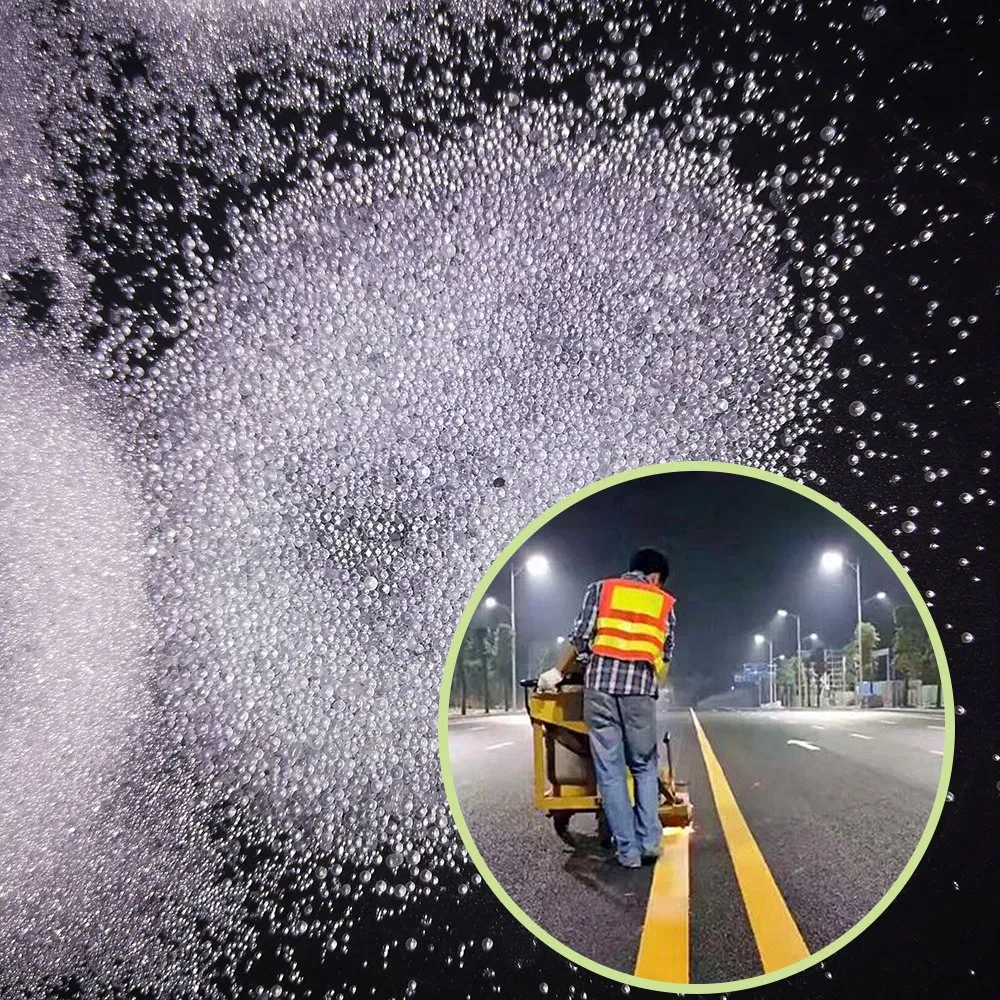 High Reflective Abrasive Glitter Glass Beads for Road Marking