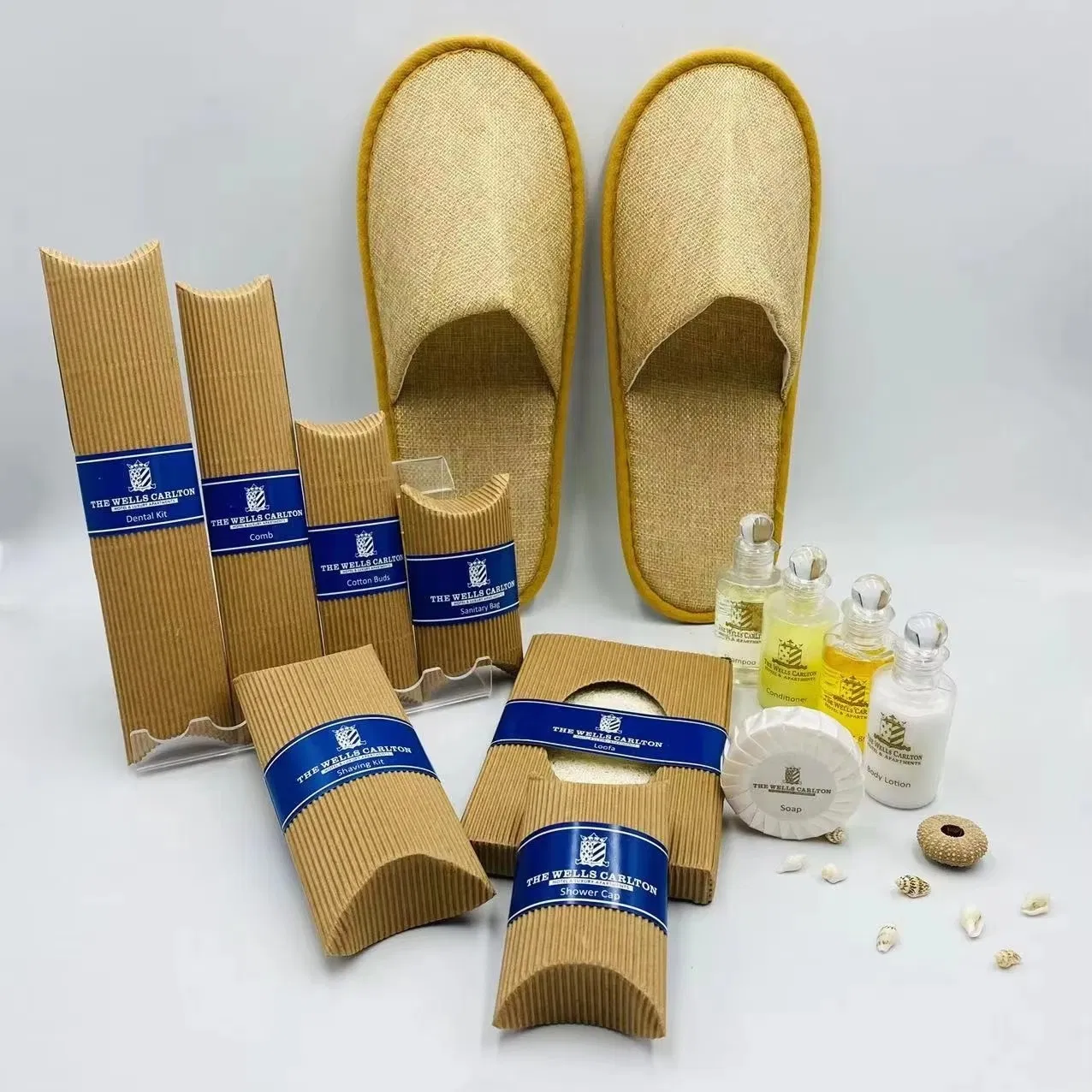 Custom Luxury Hotel Disposable Mini Shampoo and Conditioner Hotel Toiletry Supplies