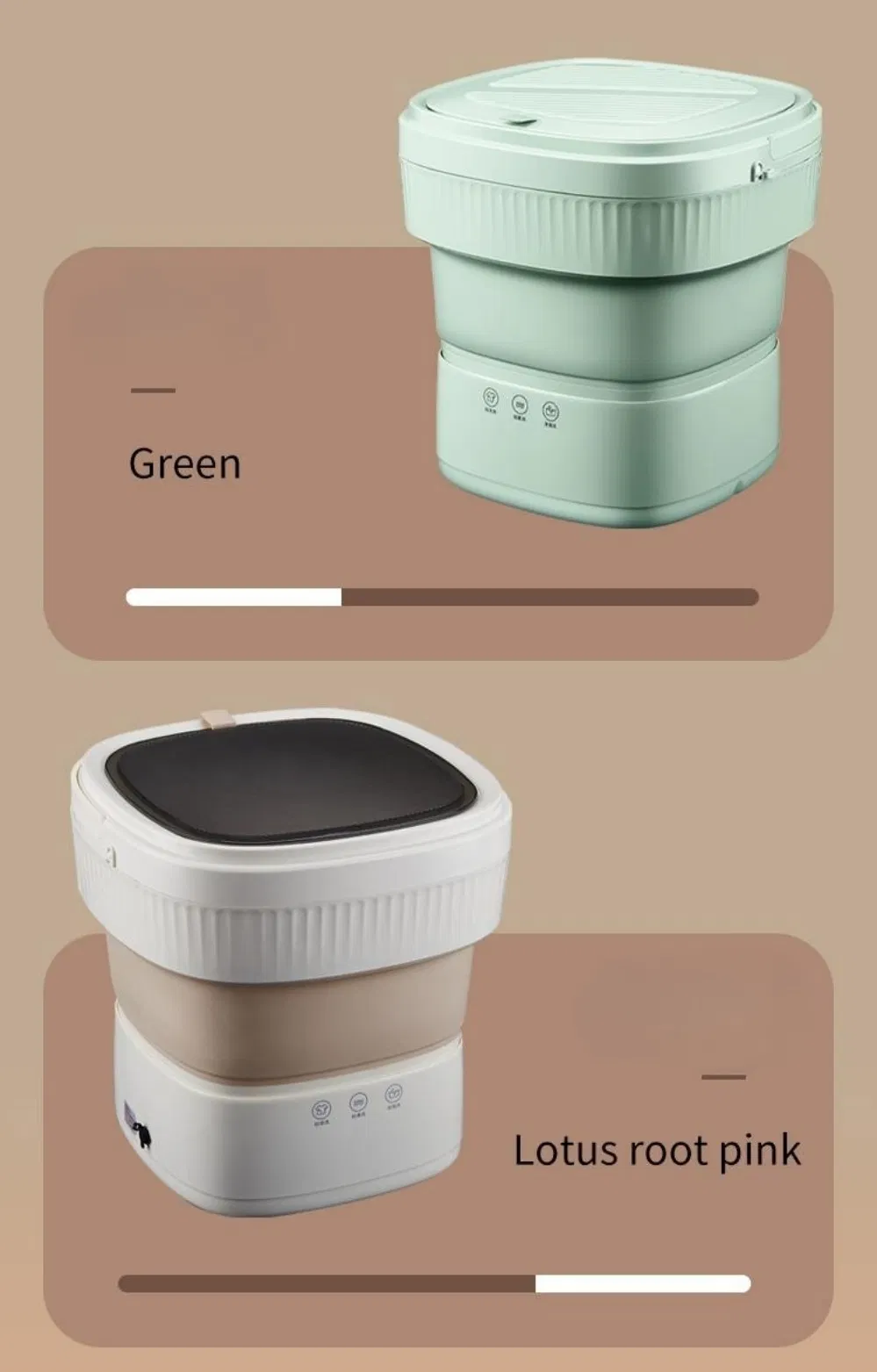 Foldable Perfect for Dormitories Cleaning Function Mini Portable Washing Machines