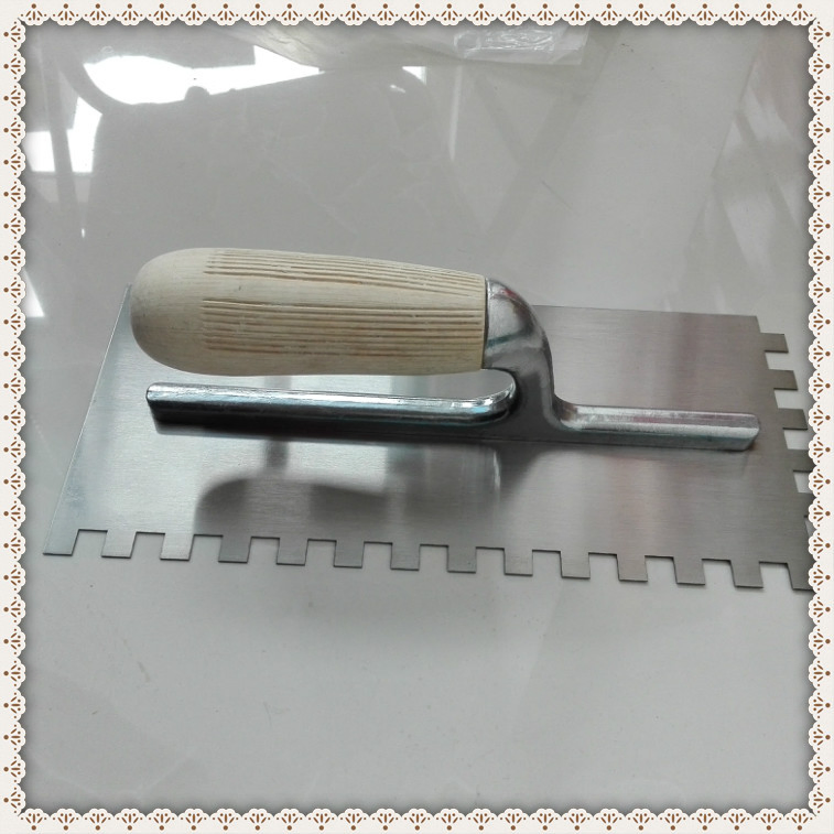 Italy Model Fine Plastic Wood Copy Handle Stainless Round Conor Bricklaying Trowels