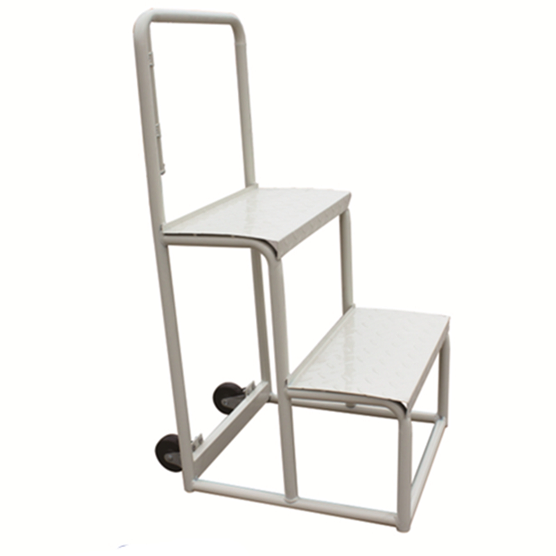 Best Selling Warehouse Stainless Steel Rolling Mobile Platform Ladder Truck