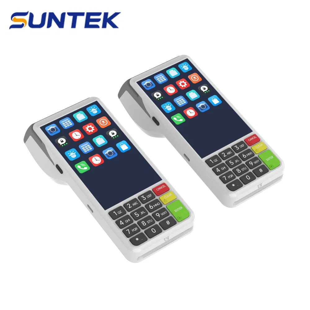 Android 13 Qr Code Scanning Suntek Wireless POS Device for Restaurant Order Management
