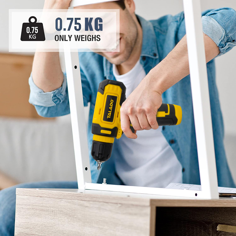 Innovative Design 8V Cordless Drill Battery Level Display for Home Renovation
