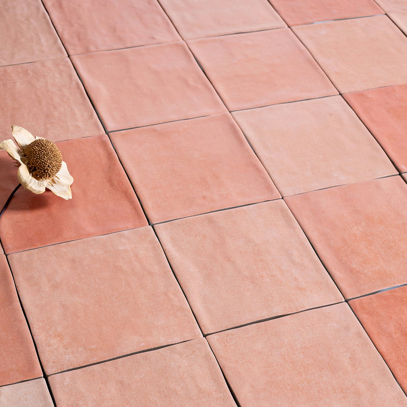 Elegant Pink Glazed Porcelain Tiles 125X125mm for Modern Interiors