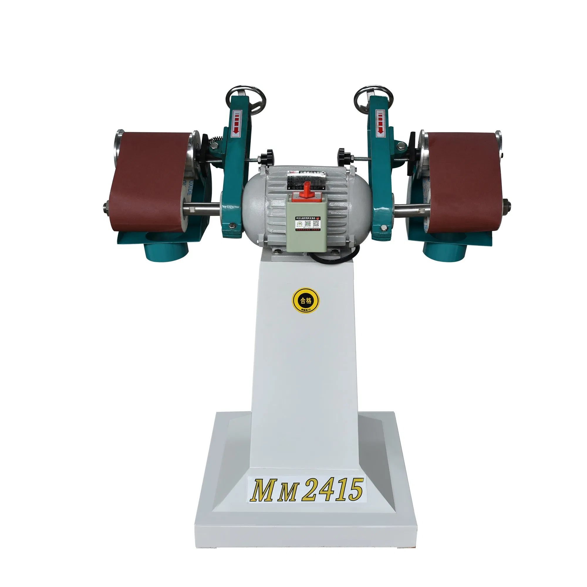 Multi Functional Adjustable Angle Sand Belt Polishing and Grinding Dual Head Sanding Machine