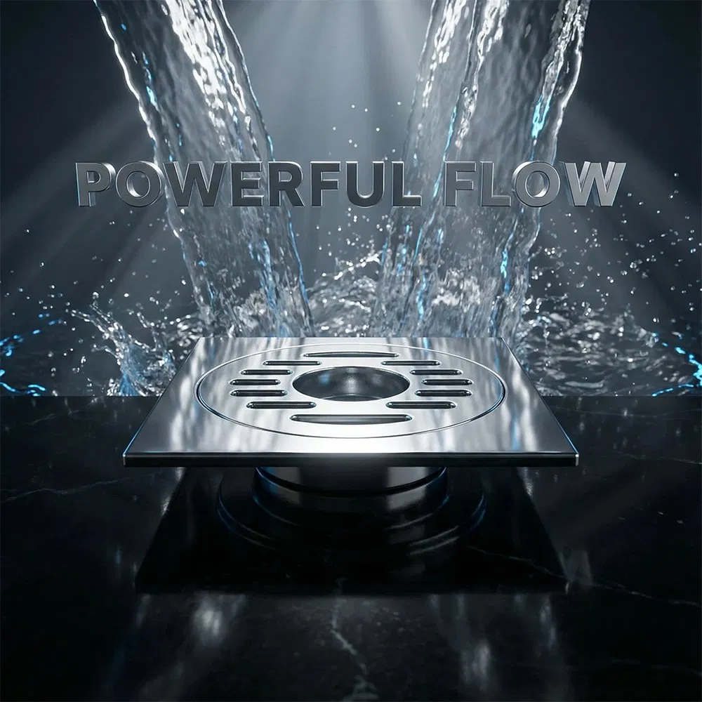 Латунный антизапаховый трап для ванной